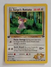 Pokemon - Lt. Surge's Rattata - Gym Challenge 85/132 1st Edition - Common - NM