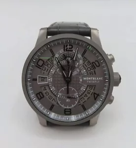 Montblanc Timewalker TWIN FLY TMW Titanium Flyback 107338 Good condition - Picture 1 of 19