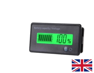 12V-84V Batteriekapazität Voltmeter Monito Blei R Meter passt Wohnmobil Camper