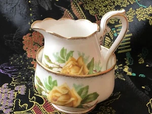 Royal Albert bone China sugar and creamer  Tea Rose England Vintage EUC - Imagen 1 de 4