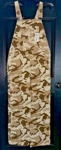 Signature by Levi Strauss Gold Label Beige Camo Overalls Junior Size XXL NEW - Picture 1 of 7