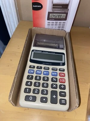 Sharp Printing Calculator EL-1611V Hand-Held - Image 1 of 4