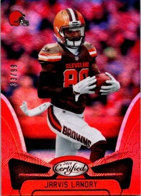 2018 Certified Football Jarvis Landry Numbered of 99 - Image 1 of 2