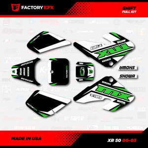 Black & Green Shift Racing Graphics kit Fit 00-03 Honda XR50 XR 50 Decal pitbike - Picture 1 of 2