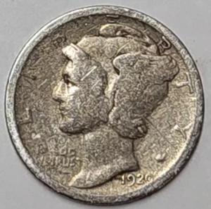 1920 P Mercury Dime - $ 0,10 - 90% argento circolato - Foto 1 di 2