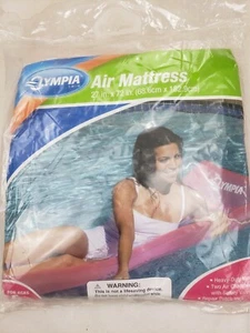 Vintage Olympia Vinyl Air Mattress Pool Float 27X72 Blue New In Package - Picture 1 of 2