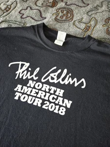 Phil Collins North America Tour T-Shirt - Not Dead Yet! - LIVE Local Crew - 2018 - Picture 1 of 7