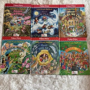 Fisher Price Little People Big Book All Glossy HBs Time Life Lot Of 6 EUC - Imagen 1 de 6