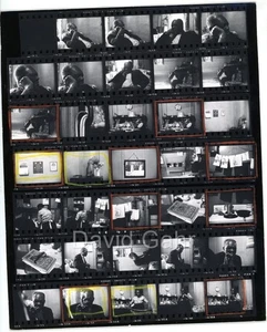 '64 Reverend Gary Davis at Home NYC Gospel Original Gahr Contact Sheet PhotoC693 - Picture 1 of 2