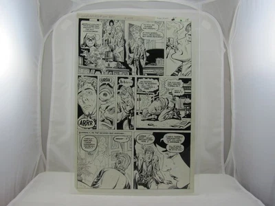 THE UNEXPECTED #205 ORIGINAL ART p15 DC Comic RUBEN YANDOC 1980 w/ WITCH MILDRED - Image 1 of 3