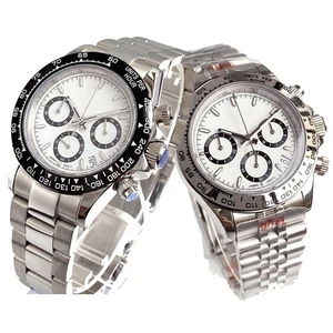 Tandorio Herren 39mm Saphir Quarz Uhr Multifunktional Chronograph Stoppuhr - Bild 1 von 20