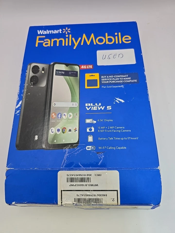 BLU View Speed 5G BLB160V 64GB - Blue Family Mobil Prepaid Phone Android  - Image 1 of 3
