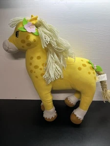 Torta corta alla fragola cavallo torta al miele - peluche pony grande 18" Kellytoy 2005 W2 - Foto 1 di 13