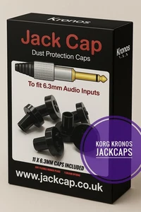 Korg Kronos 2 JACKCAP Komplettset x11 Staubstecker Kappen Audio In/Out Buchse 1/4 6,3 XLR  - Bild 1 von 17
