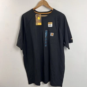 NWT Carhartt Force Shirt Mens Size XL Black Relaxed Short Sleeve Pocket Tee - Picture 1 of 3
