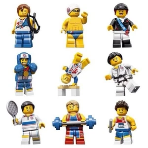 LEGO Team GB Series 8909 – Complete Set 9 Olympic 2012 Collectible Minifigures - Picture 1 of 6