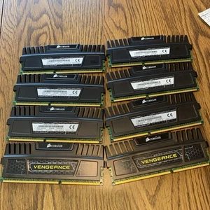 CMZ8GX3M2A1600C9 Corsair Vengeance 8GB (2 X 4GB) PC3-12800 DDR3 - 8 PIECE LOT - Picture 1 of 5