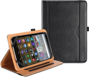 ProCase Universal Tablet Case for 7“- 8” inch Tablet, Premium PU Black  - Picture 1 of 7