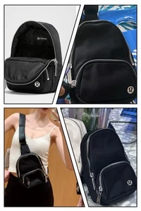 Bolso bandolera pequeño Lululemon Everywher nuevo con etiquetas $88 - negro - Imagen 1 de 8