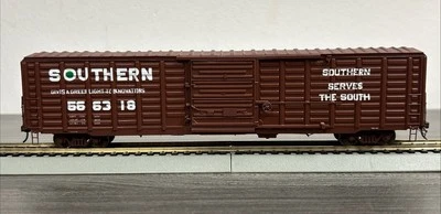 Overland Models HO Brass OMI-3020 P/S 63’ STD. Waffle Boxcar Southern #566318 - Image 1 of 4