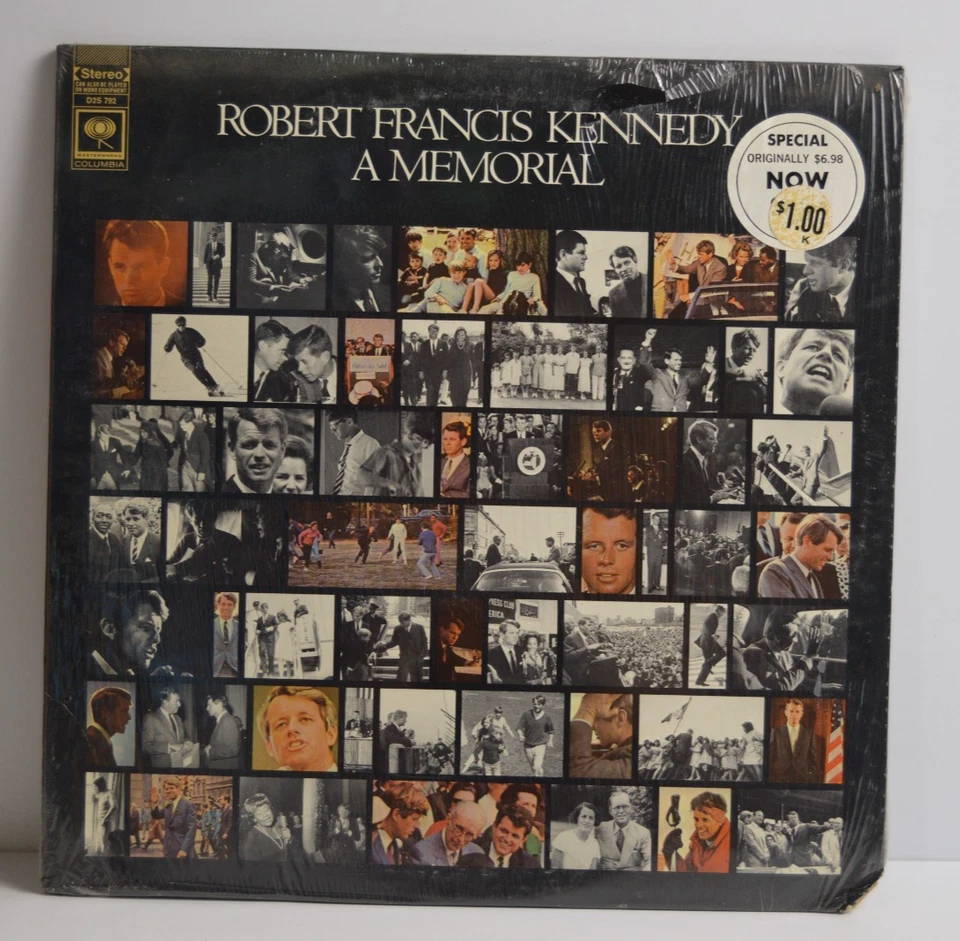 Robert F Kennedy A Memorial Vinyl Record LP Factory Sealed NIP D2S 792 Columbia - Image 1 of 4