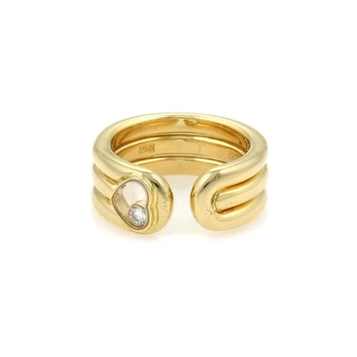 Brazalete Chopard Happy Diamond Oro 18k Amarillo Corazón Pila Estilo Talla 5 Foto 1 de 4