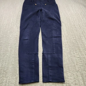 Pantalones Tory Burch para mujer 25 pantalones de montar azul ecuestre elástico espalda de caballo - Imagen 1 de 11