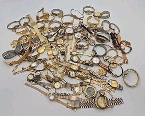 Lote mixto de relojes 77 tonos oro (Citizen, Seiko y muchos más).  5,63 lb - Imagen 1 de 9