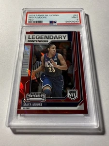 Maya Moore #41 Red foil /50 Panini Nil UCONN PSA 9 Mint - Picture 1 of 4