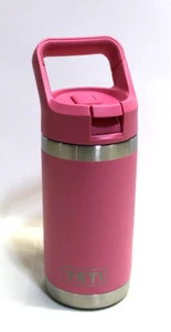 YETI Rambler Jr. 12 oz. Kid's Harbor Pink Stainless BPA Free Bottle w/Straw Cap - Picture 1 of 6