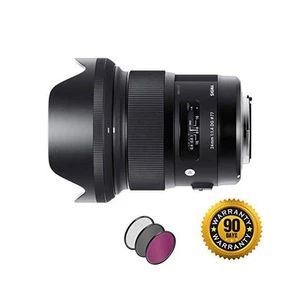 Sigma 24mm f/1.4 DG HSM Art Lens for Nikon F with UV Filter - Picture 1 of 1