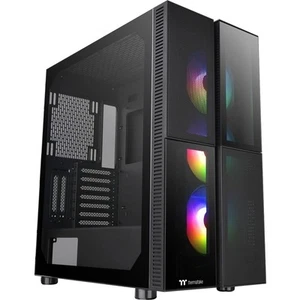 Thermaltake Versa T26 ARGB Black Mid-Tower-ATX-PC-Gehäuse Gehärtetes 4mm Gla - Photo 1/6