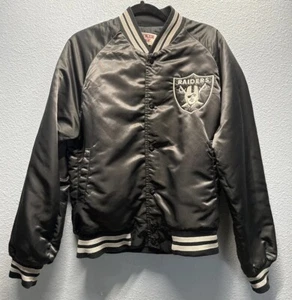 Vintage LA Raiders Schließfach Linie Satinjacke Größe Medium - Bild 1 von 17