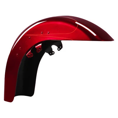 Guardabarros delantero apto para Harley Touring Street Road Glide 14-25 Velocity Red Sunglo Foto 1 de 4