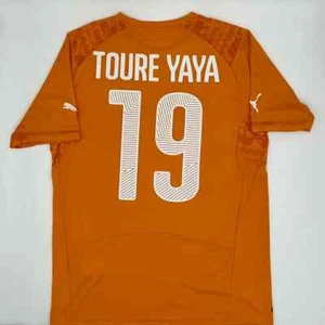 Maglia calcio Yaya Toure #19 Costa d'Avorio 2014/2015 ORIGINALE Puma vintage rara - Foto 1 di 7