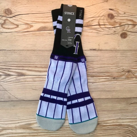 Stance MLB Colorado Rockies Crew Socks Men’s Size Medium 6-8.5 *RARE* Cover