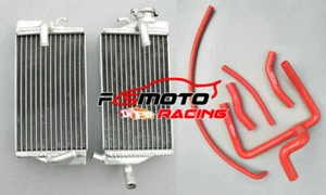 Aluminum Radiator + RED HOSE For 2000 2001 Honda CR250 CR250R CR 250 R 00 01 - Imagen 1 de 7