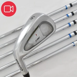 Lefty TaylorMade RAC LT Irons Set 5-6-7-8-9-P PW RIFLE 100 R LH Golf Clubs Iron - Picture 1 of 18