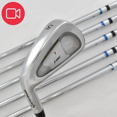 Lefty TaylorMade RAC LT Irons Set 5-6-7-8-9-P PW RIFLE 100 R LH Golf Clubs Iron - Image 1 of 4