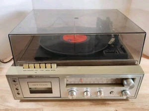 Sears Solid State AM/FM Radio Phonograph Tape Player Model 132.91823900 Works - Picture 1 of 11