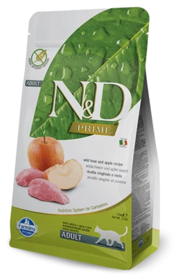 300 g FARMINA N&D Futter mit Wildschwein und Apfel getreidefrei adulte Katze - Bild 1 von 3