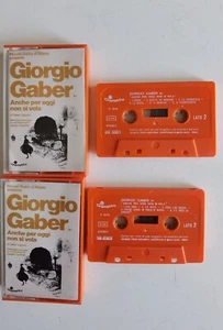 GIORGIO GABER - ANCHE PER OGGI NON SI VOLA - MC AUDIOCASSETTA ORIGINALE STEREO 7 - Imagen 1 de 2