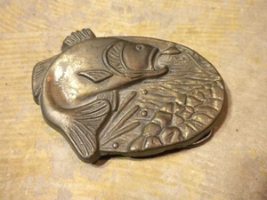 Vintage Angeln Barsch Fisch MBCI Made In The USA Gürtelschnalle - Bild 1 von 7