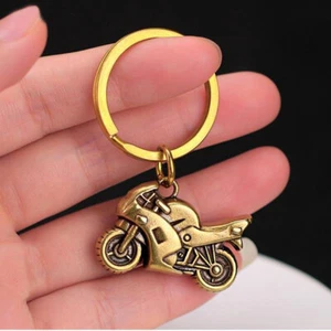 Nuevo Llavero Hecho a Mano Latón Sólido Motocicleta Bolso Cuchillos Colgante EDC Herramientas - Imagen 1 de 6