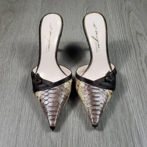 Zapatos Imagine by Vince Camuto para mujer Rochelle ladrillo serpiente talla 8 1/2 B - Imagen 1 de 7