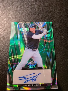 2024 Leaf Metal Baseball Spencer Jones Green Auto 6/6 New York Yankees - Picture 1 of 2