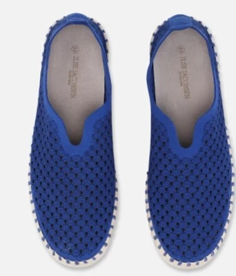 Ilse Jacobsen Women's Tulip 3275 Loafers Sneakers Eco Rubber Blue Web