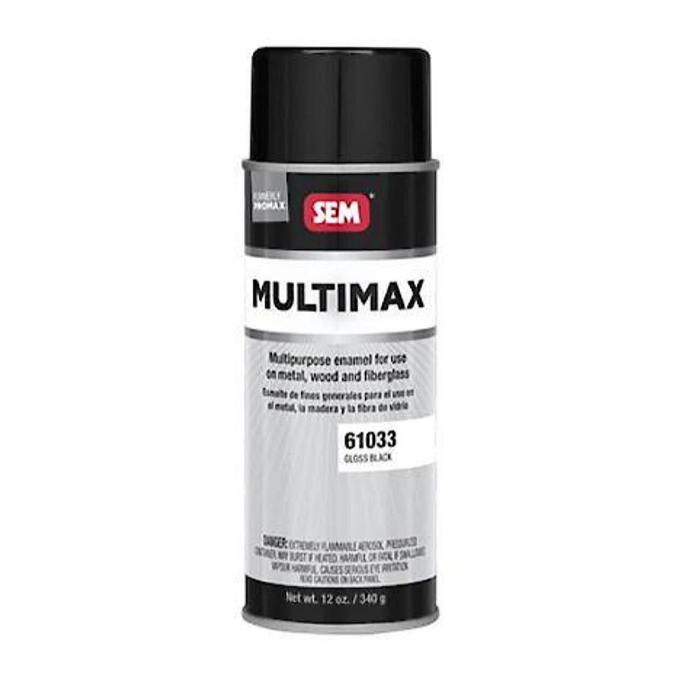 SEM 61033 | Multimax (Formerly Promax), 16 oz. Aerosol Can, Gloss Black