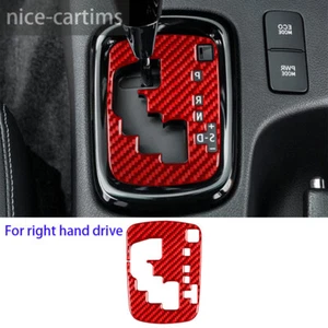 For Toyota Hilux Revo 2015-21 RHD Gear Shift Box Indicator Trim Red Carbon Fiber - Picture 1 of 11