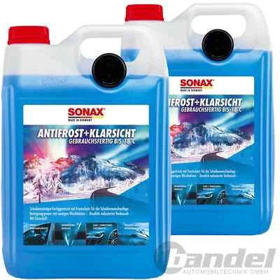 2x5L SONAX SCHEIBENFROSTSCHUTZ SCHEIBENREINIGER CITRUS  FERTIGMIX BIS -18 °C - Bild 1 von 4